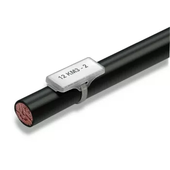 Weidmüller WKM 18/43 nacvakávací označovač vodičov, čierna, polypropylén, 11,5 mm, 100 ks