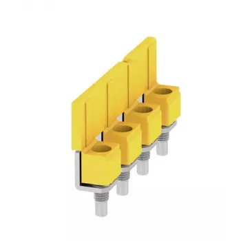 Weidmüller WQV 16N/4 priečny prepojovač, 4-pólový, 16 mm², žltá, 50 ks