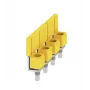 Weidmüller WQV 16N/4 priečny prepojovač, 4-pólový, 16 mm², žltá, 50 ks