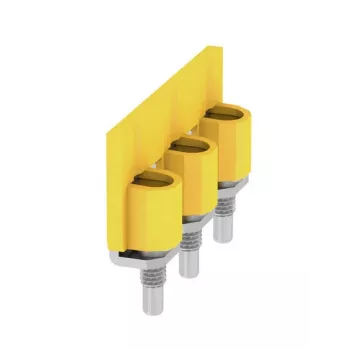 Weidmüller WQV 35N/3 priečny prepojovač, 3-pólový, 10 mm rozteč, žltá, 20 ks