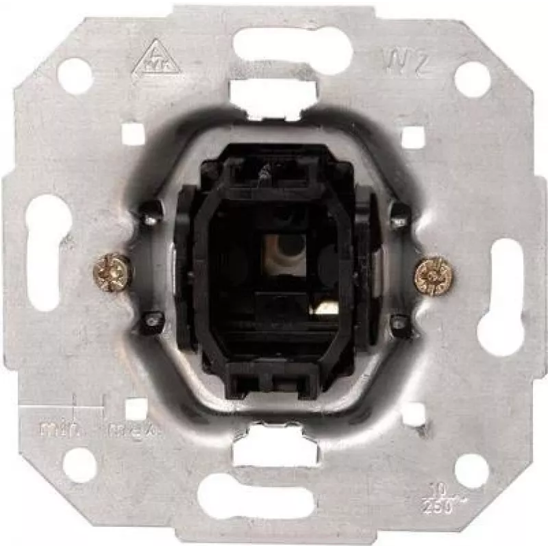 HEINRICH KOPP Series spínacia vložka 10A 250V čierna metalická IP20