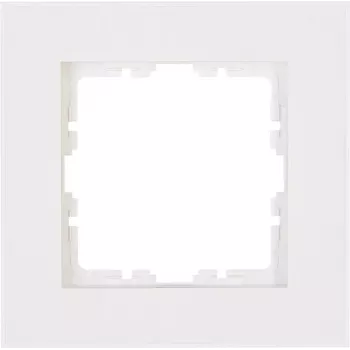 HEINRICH KOPP krycí rám 1-násobný HK07 PURE (86 x 86 x 9,5 mm, IP20, svorkové upevnenie) - čistobiela (406829005)