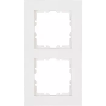 HEINRICH KOPP krycí rám 2-násobný HK07 PURE (157 x 86 x 9,5 mm | IP20 | svorkové upevnenie) - čistobiela (406929008)