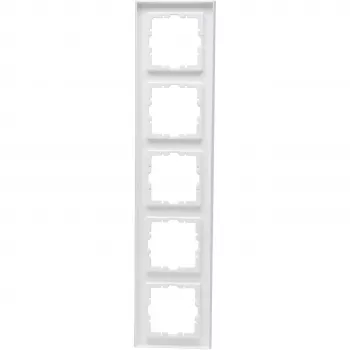 HEINRICH KOPP KOPP rámik 5-násobný HK07 PURE (370,8 x 86 x 9,5 mm | IP20 | svorkové upevnenie) - čistá biely (407229008)