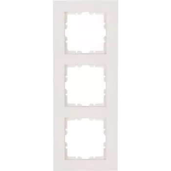 HEINRICH KOPP rámik 3-násobný HK07 PURE 228x86x9,5 mm IP20 svorkové upevnenie čistá biely
