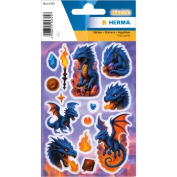HERMA samolepka MAGIC Dragon Transpuffy (15795)