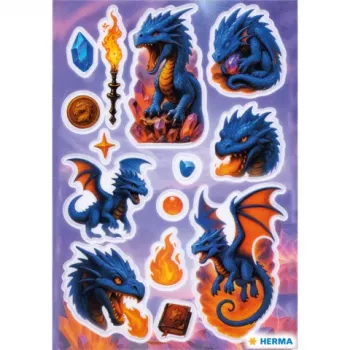 HERMA samolepka MAGIC Dragon Transpuffy (15795)