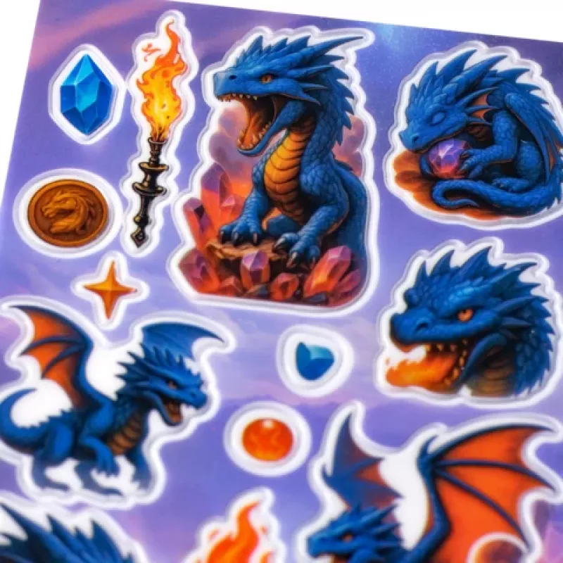 HERMA samolepka MAGIC Dragon Transpuffy (15795)