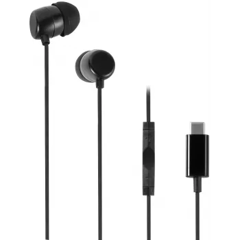 Vivanco stereo USB-C in-ear slúchadlá, čierne (61752)