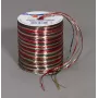C.E. Pattberg darčeková stuha Raffia lesklá červená/hnedá/zelená 3,0 mm x 50,0 m