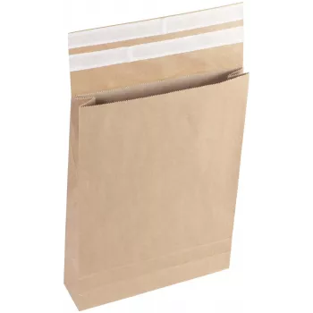 Vereinigte Papierwarenfabriken Classic skladacia obálka na zasielanie s dvojitým fixným uzáverom cca DIN B4 bez okienka hnedá so 7,0 cm (2FVMF000513)