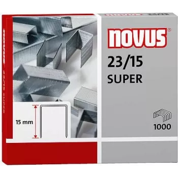 Novus Dahle Novus 23/15 SUPER balenie sponiek - 1,5 cm - 1000 sponiek - oceľ - nerez
