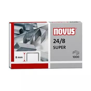 Novus Dahle Novus 24/8 SUPER balenie sponiek - 8 mm - 1000 sponiek - nerez