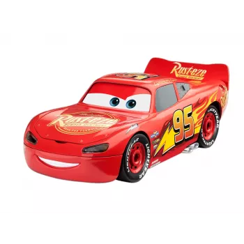 Revell Build & Play Disney Pixar Cars Lightning McQueen vozidlo so svetlom a zvukom, mierka 1:20, stavebnica na zostavenie