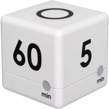 TFA 38.2032.02 Cube časovač digitálny biely/sivý