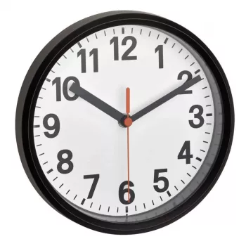 TFA 60.3538.01 analógové rádiom riadené nástenné hodiny čierna/biela