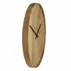 TFA Dostmann 60.3070.01 quartzové nástenné hodiny 350 mm x 40 mm pravé dubové drevo