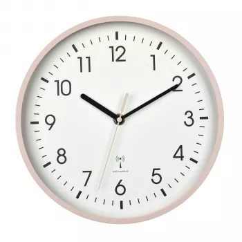 TFA Dostmann 60.3550.16 rádiom riadené nástenné hodiny 24,5 cm x 4,2 cm ružová