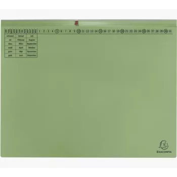 Exacompta 370325B zakladač - kartón - zelená - 320 g/m² - 265 x 316 mm