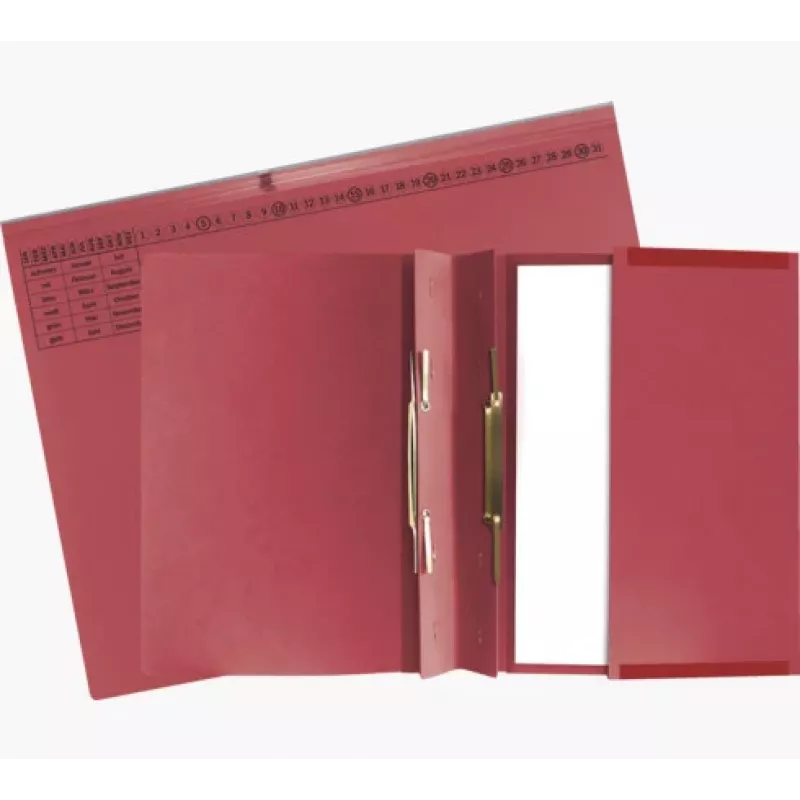 Exacompta 370403B klasická zakladacia mapa - kartón - červená - 320 g/m² - 265 x 316 mm