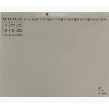 Exacompta 370410B pákový zakladač A4 80 mm chrbát sivá kartón 320 g/m²