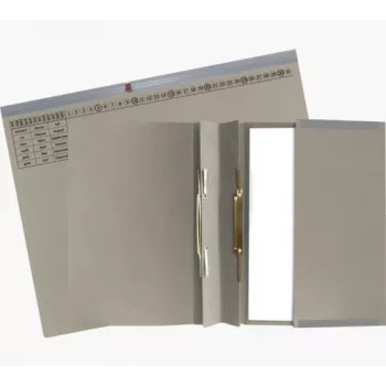 Exacompta 370410B pákový zakladač A4 80 mm chrbát sivá kartón 320 g/m²