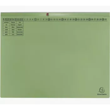 Exacompta 370425B rýchloviazač A4 kartón zelená 320 g/m² kovová spona