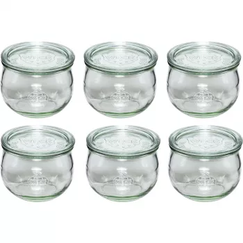 WECK Tulip Jar 580 ml sada 6 ks