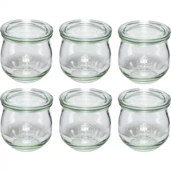 WECK Tulip Jar 370 ml sada 6 ks