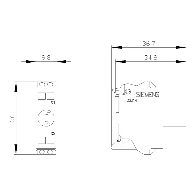 Siemens SIRIUS ACT LED modul s integrovanou LED AC/DC 24V biely
