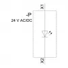 Siemens SIRIUS ACT LED modul s integrovanou LED AC/DC 24V biely