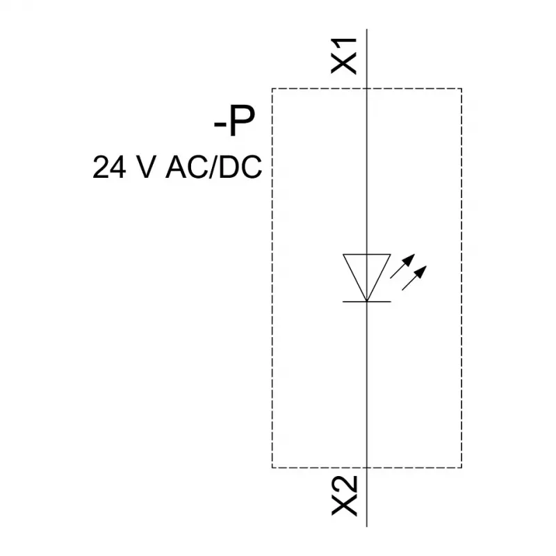 Siemens SIRIUS ACT LED modul s integrovanou LED AC/DC 24V biely