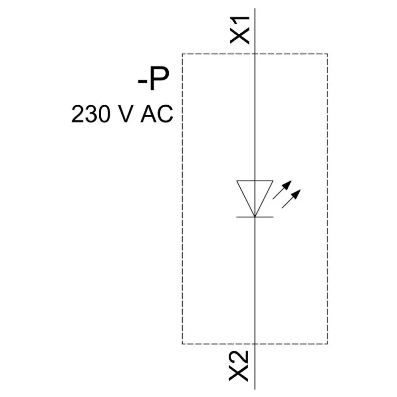 Siemens SIRIUS ACT LED modul s integrovanou LED AC 230V červený