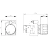 Siemens 3SU1200-2PS10-1AA0 SIRIUS ACT potenciometer 10 kOhm, 22 mm, čierny, skrutkovacia svorka