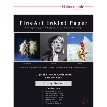 Hahnemühle Digital FineArt A4 testovací balík lesklé papiere