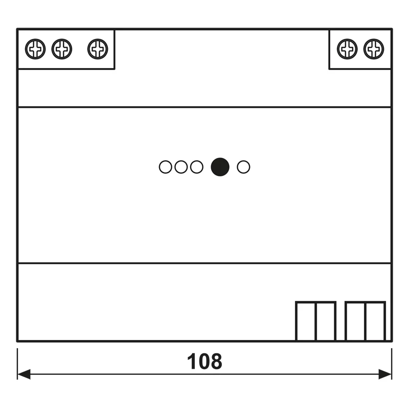 JUNG KNX napájací zdroj 1280mA 21280 REG DIN lišta