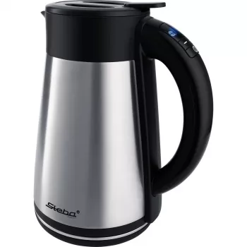 Steba WK 31 termo bezdrôtová rýchlovarná kanvica s termo kanvicou, 1,7 l, 2200 W, strieborná/čierna