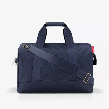 Reisenthel Allrounder L cestovná taška Rhombus Midnight Gold, 30L, modrá