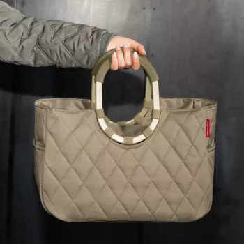 Reisenthel loopshopper M Frame Rhombus nákupný košík olive (OS5047)