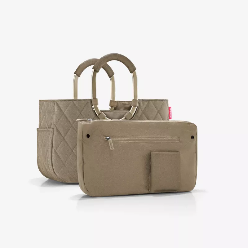 Reisenthel loopshopper M Frame Rhombus nákupný košík olive (OS5047)