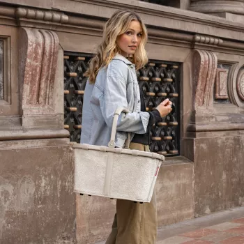 Reisenthel Carrybag Teddy Sand (BK1042) - nákupný košík, 22L, recyklovaný polyester