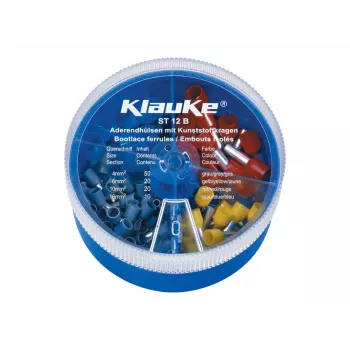 KLAUKE sada izolovaných káblových koncoviek 4-16 mm², 275 ks, DIN 46228 časť 4