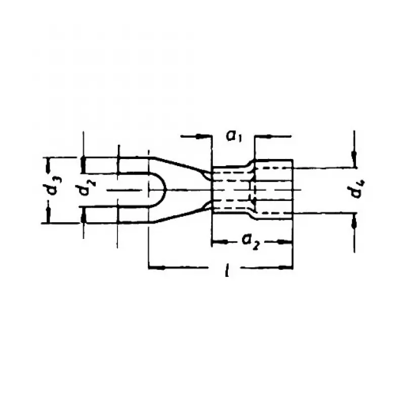 Klauke Lisovacie káblové oko 1,5-2,5 mm² izolované 630C/5