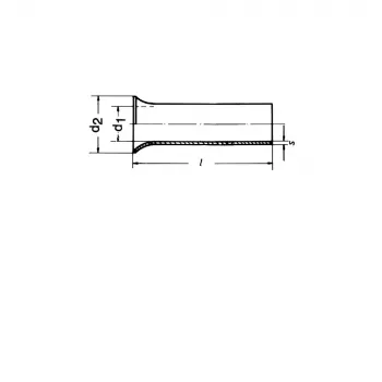 Klauke 7615V káblová koncovka, 10 mm², 15 mm, pocínovaná meď