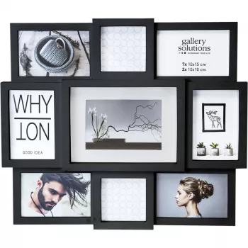 NIELSEN DESIGN Why Not Collage Black Resin Gallery Rám na obraz 8999334