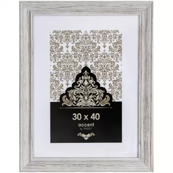 NIELSEN DESIGN Accent Vintage 30x40 drevený biely rám na obrázky 3231001