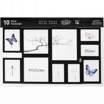 NIELSEN DESIGN Nielsen 10-dielna sada rámov na obrázky čierna Resin Mobile Rack 8999176