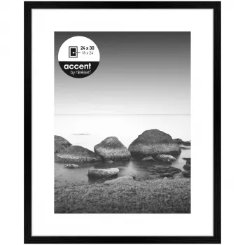 NIELSEN DESIGN Aura rám na obrázky čierny 24x30 cm drevo vrátane pasparty 1122000