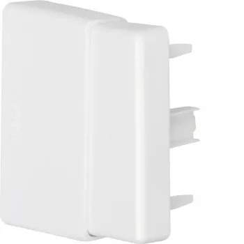 Hager LFF6006069016 nastaviteľný koncový diel dopravná biela (RAL 9016) pre 60x60mm káblový kanál