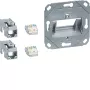 Hager GMKSRJ45C6A2 Pripájací modul 2x RJ45 Cat.6a pre UAE stredovú dosku 2-násobnú bezhalogénový